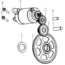 E12 起动机构组件ELECTRIC STARTER ASSY