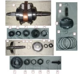 CRANKSHAFT CONNECTING-ROD ASSY/PISTON