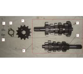 TRANSMISSION MAIN,COUNTER SHAFT