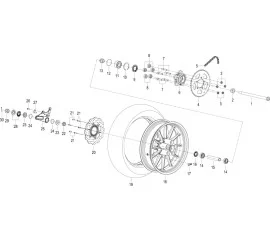F10 REAR WHEEL ASSY.