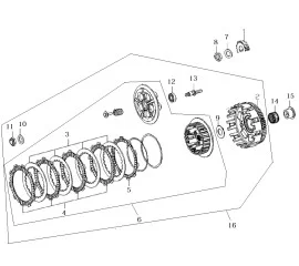 E13 离合器组件CLUTCH ASSY