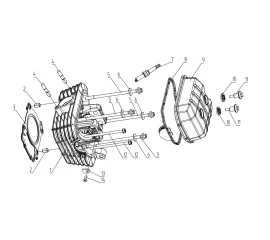 E-1 HEAD COMP.,CYLINDER