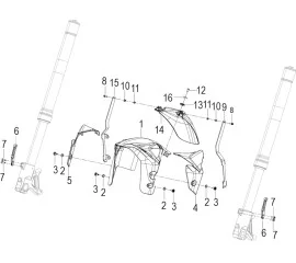F17 FRONT FENDER ASSY.