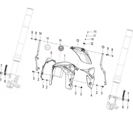 F17 前挡泥板 FRONT FENDER ASSY.